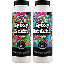 Hippie Crafter Epoxy Resin Crystal Clear Resin Kit Art and Tabletop | 2 Part