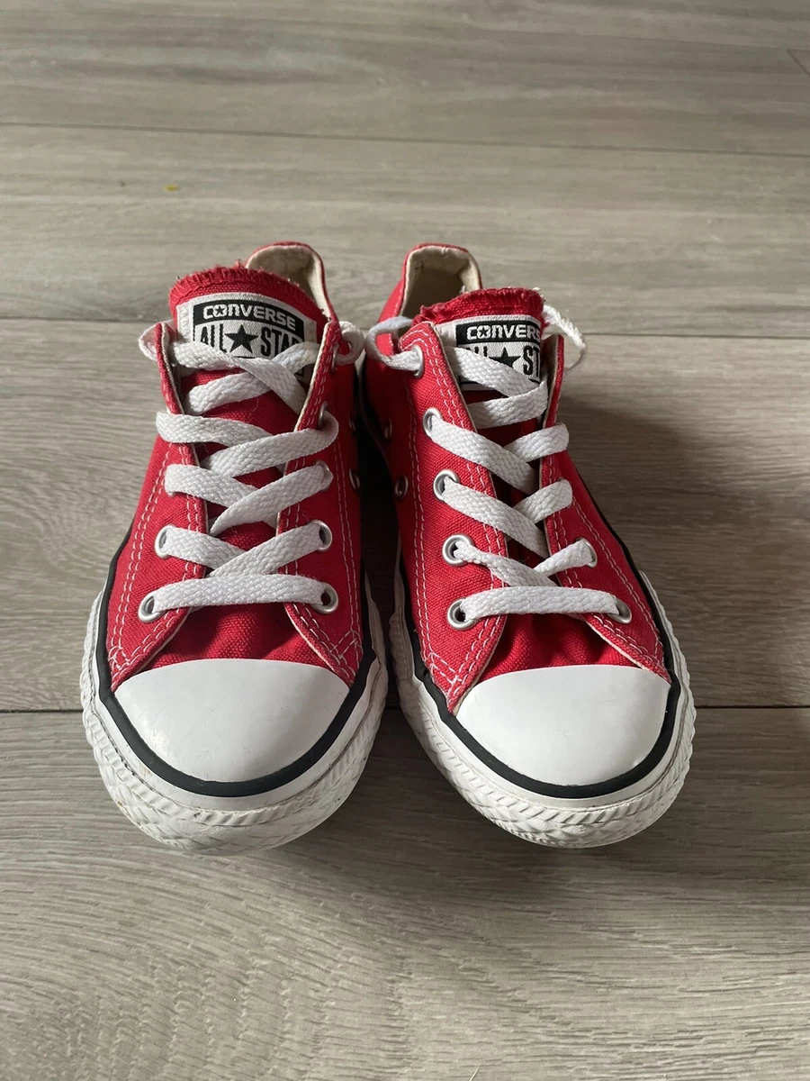 Converse for girls low top red sale