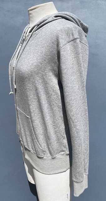 JOHNNY Was CALME GREY HOODIE SWEATSHIRT SIZE X/SMALL image 8