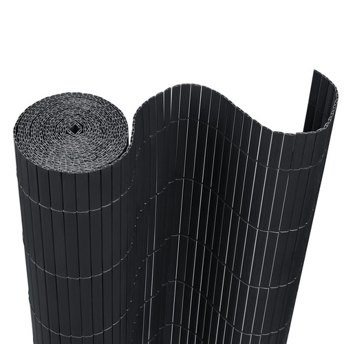 PVC Sichtschutzmatte Windschutz Sichtschutzzaun Anthrazit Gartenzaun Zaun Gitter - Bild 12 von 17