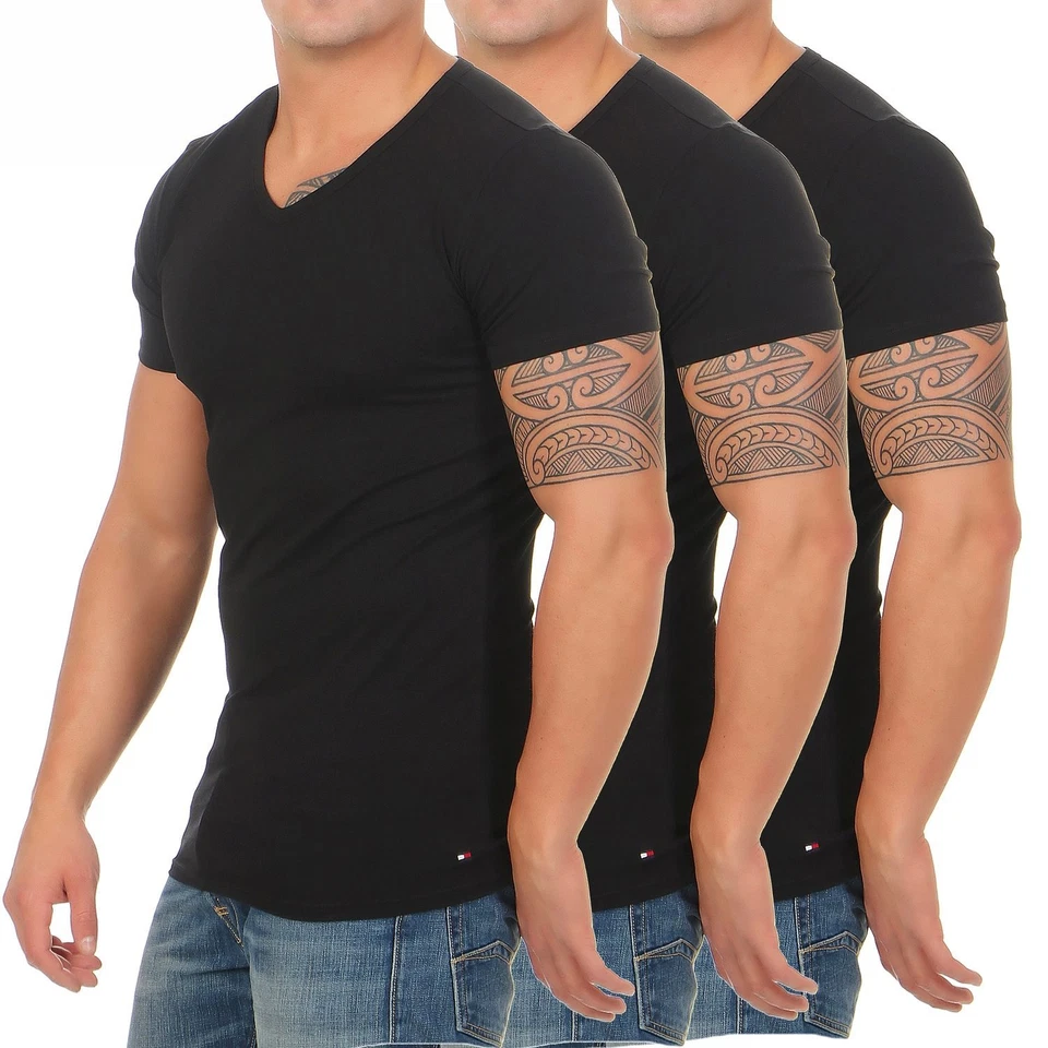 Tommy Hilfiger Premium Essentials 3er Pack T-Shirts Shirts V-Neck - Bild 1 von 1