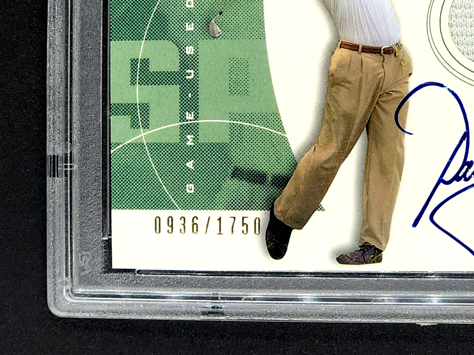 2002 Upper Deck SP GameUsed Golf 63 David Gossett RC RPA Auto Shirt PSA 10 POP 6 view 8