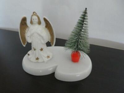 Vintage-Plastic-Angel-amp-Christmas-Tree-Ornament-Decoration