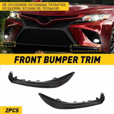 For 2018 2019 2020 Toyota Camry SE/XSE Front Bumper Grille Trim Molding Set EAW