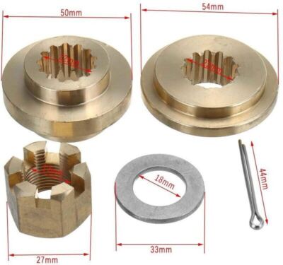 Hardware Kit For Suzuki 40-65hp Outboard Propeller 13 Tooth Spline Spacer Thrust