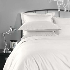Off White 1000 Thread Count Cotton Bedding Set - Duvet Cover, Pillowcases, Sheet