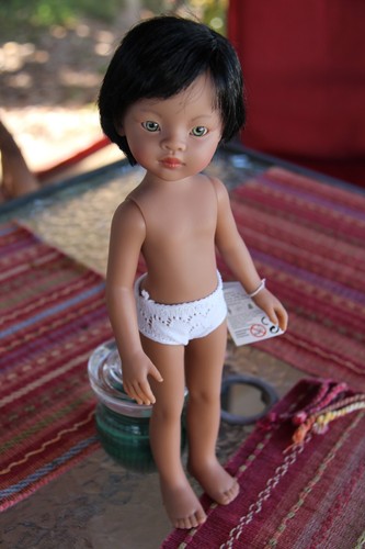 Paola Reina Amigas Pajamas BALBINO black hair Doll 32 cm12.5" with Vanilla Sce~X - Picture 4 of 19
