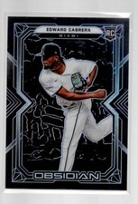 EDWARD CABRERA 2022 PANINI CHRONICLES OBSIDIAN PURPLE ETCH ROOKIE CARD #9  /99