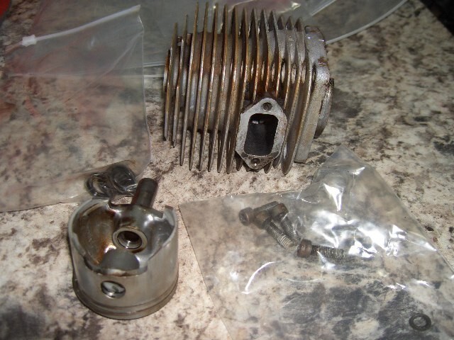 Jonsered 801 piston and cylinder chainsaw part only bin 545