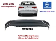 2020-2022 Volkswagen Passat Rear Bumper Lower Valance Air Deflector TEXTURED #4