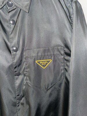 【PRADA】 12S/S STUDDED SHIRT PRADA 12S/S Short Sleeve Studded Shirt