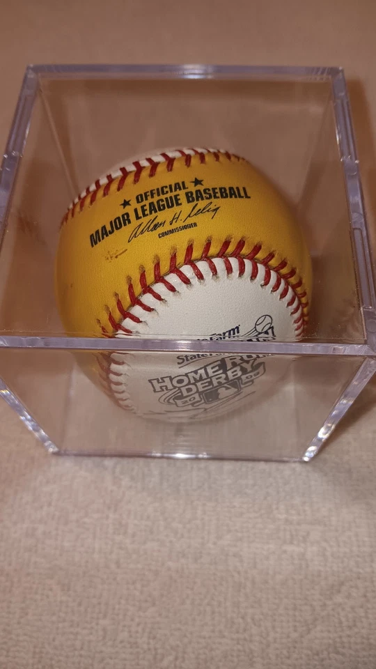 Prince Fielder 2009 HR Derby Champ Firmado Derby Logo Béisbol - Tigres - Cerveceros Foto 3 de 4