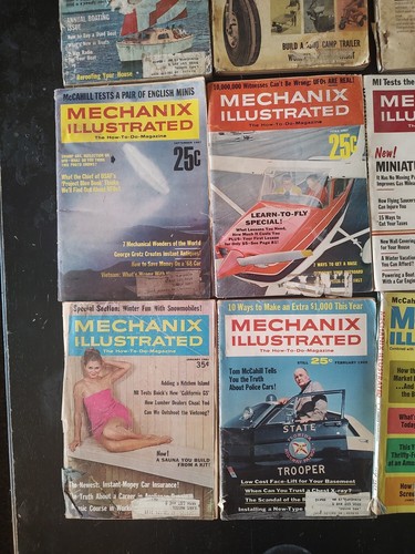 Vintage Lot of 12 Mechanix Illustrated Magazines Issues 1941 - 1974 Tom McCahill - Picture 7 of 14