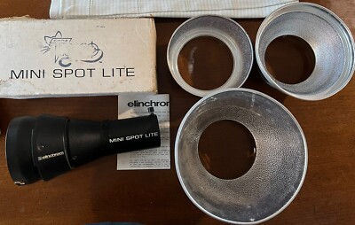 Elinchrom Minispot Projection Elinchrom Flash Heads W: 3 Reflectors READ