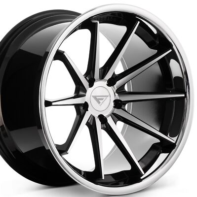 Ferrada FR4 22x9, 5x114, ET35, Machine Black / Chrome Lip