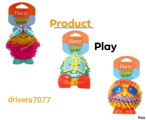 Hartz Frisky and Wettarn rolic Latex Squeakable Dog Toy, Color Varies, 1 count