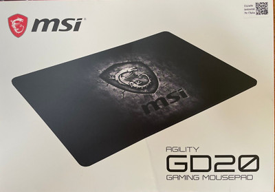 MSI - GD20 - Agility Premium Gaming Mouse Pad -  Black
