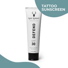 Mad Rabbit Defend Tattoo Sunscreen, SPF 30, Anti-Aging, 3.4 oz.