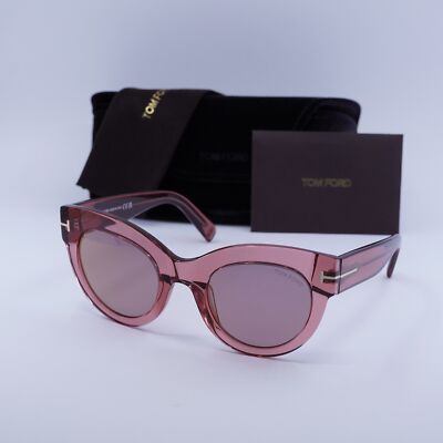 New Tom Ford FT1063 72Z Shiny Pink/Gradient Pink Mirror Violet 51-24-140 Sung...