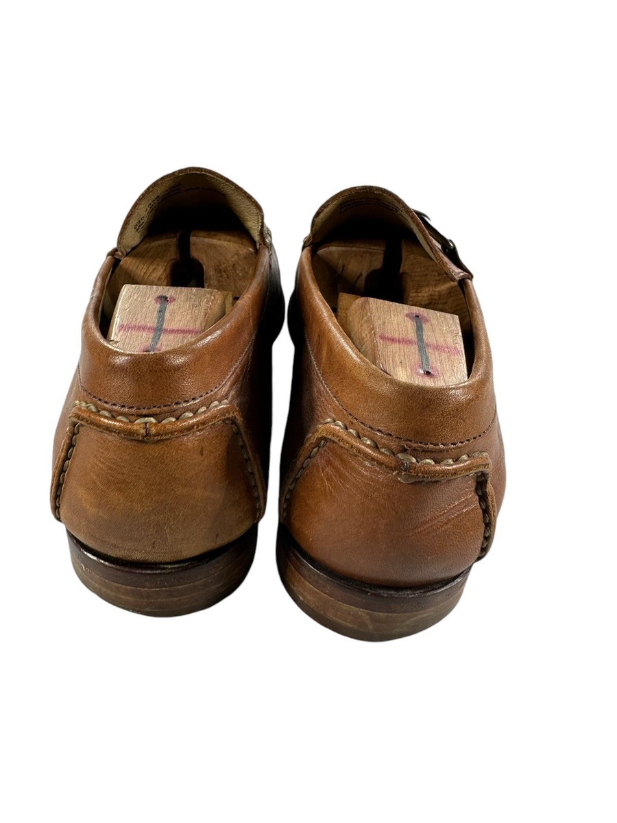 Johnston & Murphy Size 10M Brown Mens Leather Slip On  display picture 1