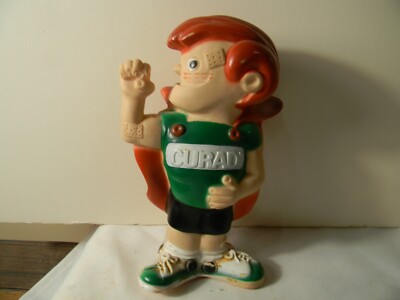 1975 CURAD ''TAPED CRUSADER'' VINYL WERBEFIGUR BANK