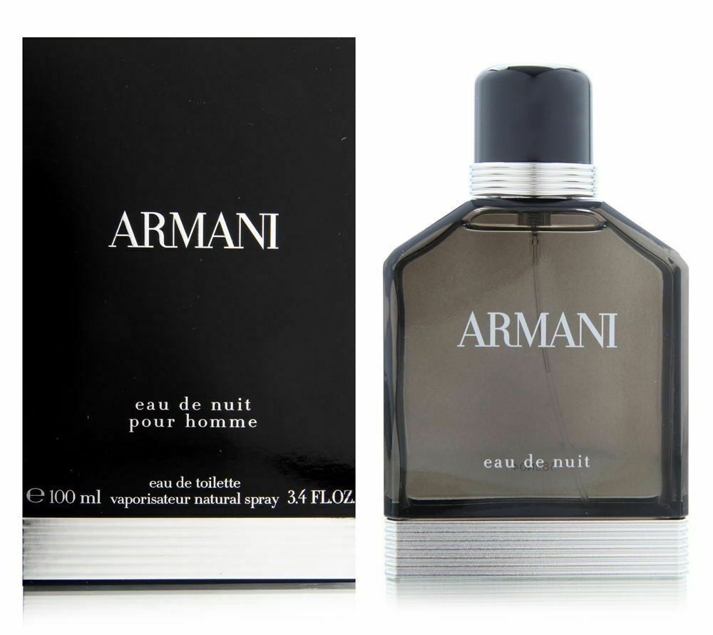Armani Eau De Nuit 3.4 oz/100 ml EDT Spray For Men New in Box