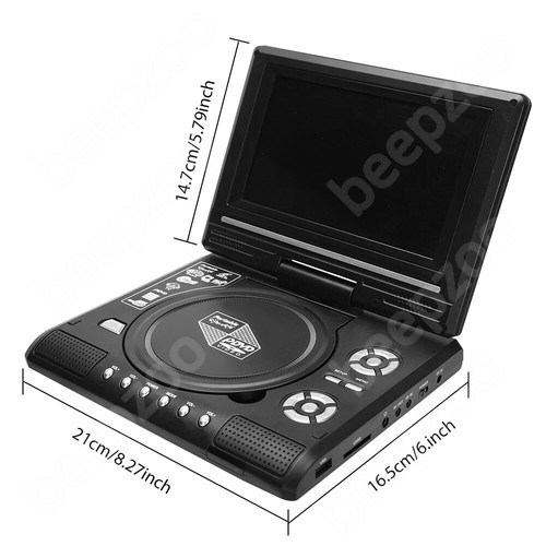 DVD Player Portable 12V CD/ DVD/ DVD/ VCD All Region Support Swivel Screen Small - Picture 12 of 12