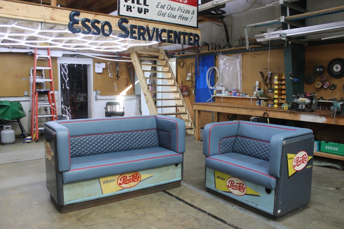 Vintage 1960's Model Pepsi Cooler Couch & Loveseat Set | eBay