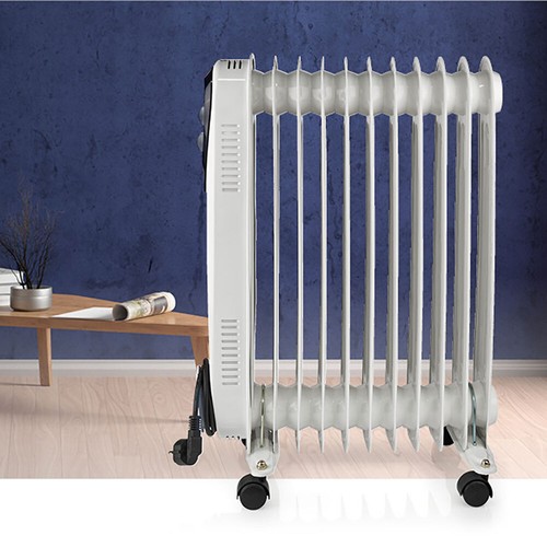 Elektroheizung Ölradiator Schnellheizer 1000/1500/2500W Bad Heizkörper Fahrbar - Bild 6 von 12