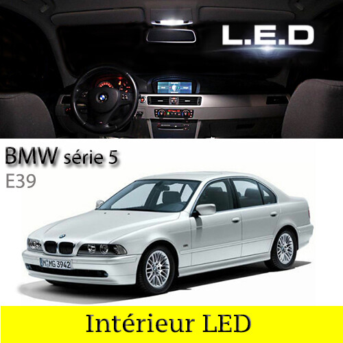 Pack LED blanc habitacle pour BMW Série 5 E39 Confort nocturne et clarté à bord