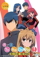 Toradora! Complete Series Vol.1-25 END Anime DVD [English Dub] [Free Gift]