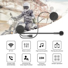 Motorcycle Helmet Headset Wireless Bluetooth Headphone with Clip for Half Helmet