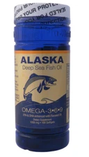 Alaska Deep Sea Fish Oil Omega-3,6,9, EPA/DHA Flaxseed Oil 100 Gels Global Ship