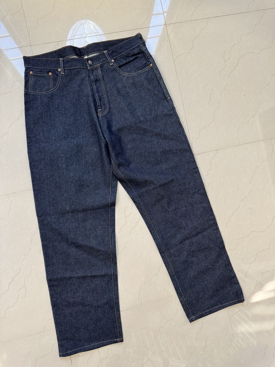 vintage evisu jeans indigo W44×L35 Vintage Evisu Wide Leg Baggy
