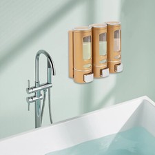 3 Pack Hotel Shower soap Dispenser, Wall-mounted Shampoo Dispenser Hotel 400ml