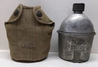 WW2 US Army Military Canteen Foley 1943 E. A. Co Lockwood 1941