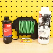 Honda Msx 125 / Grom 13-20 Kit Huile Original Filtre à Air Bougie Ipone 10w30