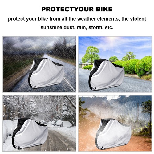 Fits 1 Bikes Storage Bicycle Cover Bike UV Sun Rain Dust Waterproof Protector US - Picture 4 of 12