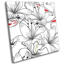 Retro Vintage Pattern Abstract SINGLE CANVAS WALL ART Picture Print VA
