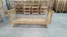 Sofa Natur Rattan Couch Tagesbett Bett Rattanbett Einzelbett 