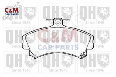 Front Brake Pad Set fits PROTON JUMBUCK 2002-2008 - QH (2)