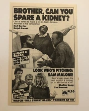 1980’s Gimme A Break & Cheers TV Show TV Guide Magazine Ad BB 2D21