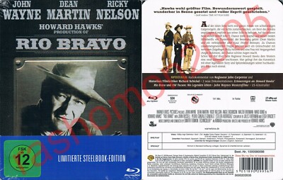 Blu-ray RIO BRAVO John Wayne Dean Martin Ricky Nelson Howard Hawks SteelBook NEU