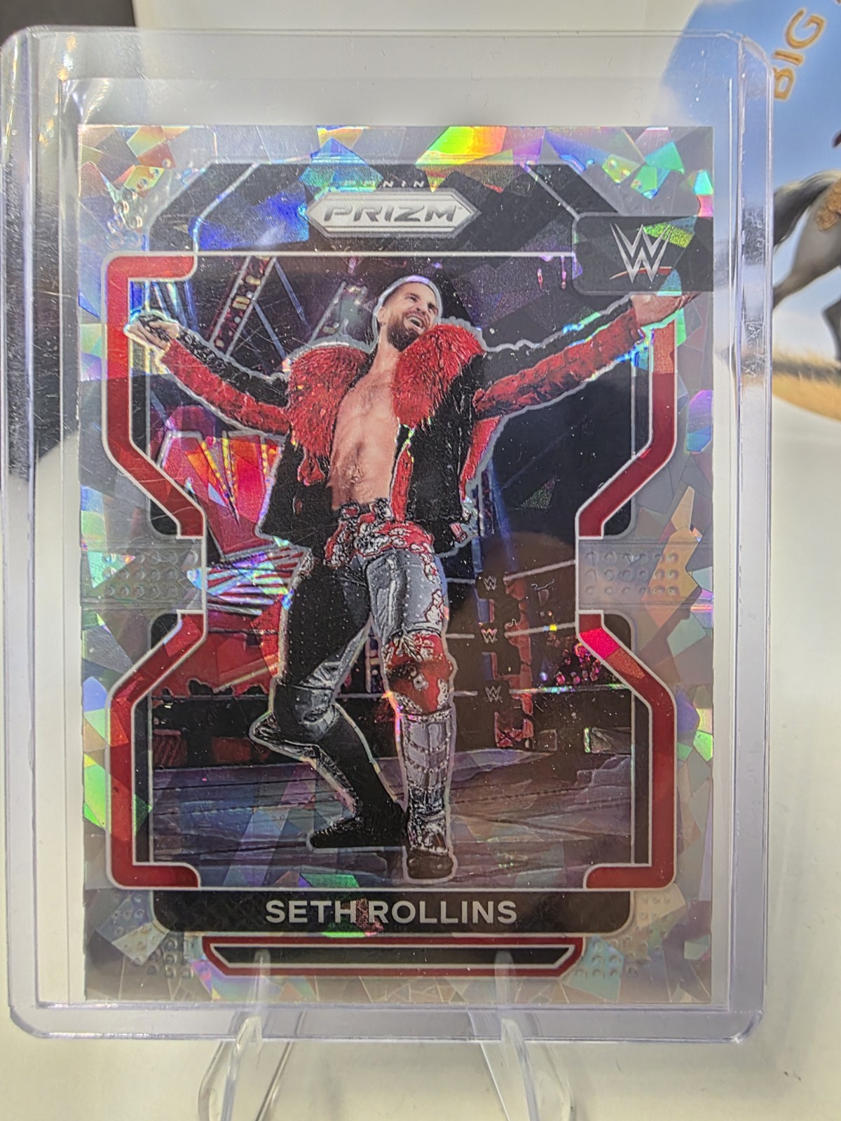 2022 Panini Prizm WWE Wrestling CRACKED ICE Parallel #111 Seth Rollins