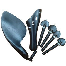 Ebony wood Top quality Violin Fittings, Violin Tailpiece Pegs Chinrest Endpin