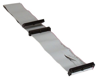 18 Inch Universal 34-Pin Floppy Drive Ribbon Cable for 3.5 Drives Vintage
