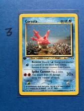 [NM/MINT] 2001 Pokemon Neo Discovery Corsola 1st Edition #37/75 Uncommon
