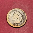 (1) Beautiful Antique 1870 Indian Head Cent/Penny G-GOOD NICE FILLER