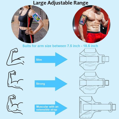 Phone Holder for Running-Arm Band for Running for iPhone & Samsung Galaxy, Ce... - 第 6/7 張圖片