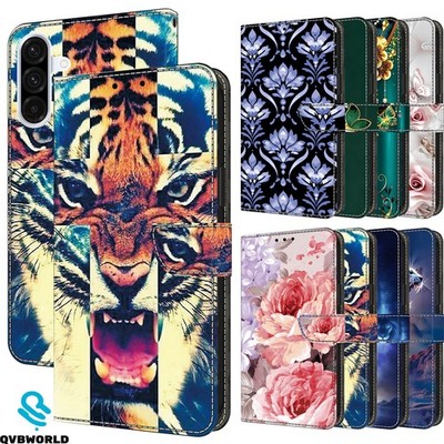 Handy Hülle für Samsung A56 A16 A14 A34 A55 A54 A12 A22 Lack Flip Wallet Case